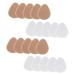 Didiseaon 10 Pairs Forefoot Pad Forefoot Metatarsal Toe Filler Shoe Comfortable Shoes Mat Metatarsal Foot Pads High Heel Inserts Forefoot Cushion Pad Wool Fleece White Non-Slip Front Pad