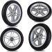 Rubber Replacement Wheelchair Front Castor Durable 8 inch Front Castor Wheels Rollator Black Solid Tyre (2 Pcs Set) - Buy Online on GoSupps.com