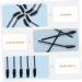 FRCOLOR 150 Pcs Elbow Mascara Brush Lash Lengthening Mascara Black Lash Makeup Practicing 9.7x0.6cmx3pcs Blackx3pcs - Buy Online on GoSupps.com