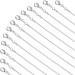 Paxcoo 30 Pack Bulk Necklace Chain Silver Plated Necklace Snake Chains for Jewelry Making 1.2 mm (24 Inches)