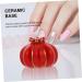 Beavorty Pumpkin Slices Manicure Practice Base magnetic base magnetic mount crystal display stand crystal holder Manicure Supplies Manicure Stand Retro Manicure Base nail exercise rack 5.5X4cm Red - Buy Online on GoSupps.com