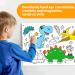 2 Pack Children's Drawing Roll - Animal Coloring Paper for Kids - Sticky DIY Painting Paper Rolls - Wall Coloring Stickers - Coloring Books - Dinosaur and Astronaut Theme - 79 x 11.8 - Toddler Friendly - Buy Online on GoSupps.com