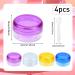 4pcs Travel Sample Pots 15g/15ml for Toiletries - Clear Round Cosmetic Containers for Women - Ideal for Lotions, Creams & Makeup - Buy Online on GoSupps.com