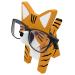 Vipbuy cat -shaped wood carved glasses holder 3d wood puzzle glasses stood pets pets pets holder sunglasses display rack gifts home office desk decor