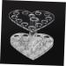 Mikinona 1pc Nail Art Penholder Nail Art Brush Holder Makeup Pen Stand Art Painting Pen Stand Manicure Pen Holder Pen Display Stand Holder No Bend Hair Clips Heart-shaped Makeup Brush 8.7x8.5cm Silver - Buy Online on GoSupps.com