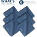 Buy Care Touch Microfiber Cleaning Cloths - 6 Pack for Glasses Phones & Screens | Lint-Free Large Navy Blue Microfiber Cloths - Buy Online on GoSupps.com