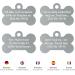 Buy Engraved Silver Dog Tag Bone 32mm - Custom Personalization & 2 Free Key Rings - Buy Online on GoSupps.com