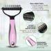 Mydaisy Dog & Cat Brush for Long-Haired Undercoats | Best Underwool & Subfell Dog Comb - Pink - Buy Online on GoSupps.com
