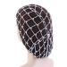 Chuyix snoods for women hair network pearl crochet network mesh hair network 1pcs pearl hair network sleeping hair nets crochet hairnet dutt network hair network bun hairstyle help fabric knot for women girls m gray