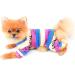 Smalllee Lucky Store: Multicolored Striped Cotton Pajamas for Small & Medium Dogs & Cats | Stylish Nightwear for Yorkies & Chihuahuas in Pink - XXL Available - Buy Online on GoSupps.com