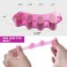 Gel Toe Spacers (2 Pair) - Bunion Corrector for Women Men - Toe Separator & Straightener - Pink - Buy Online on GoSupps.com