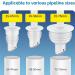 Drain Seal Drainages Solution Drain Anti-Odor Sealing Rings Drain Seal Stop For Kitchen & Bathroom Drain Cover White 70 to 75mm - Buy Online on GoSupps.com
