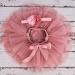 PythJooh Baby Girl Tutu Bloomers Set | Ruffle Pettiskirt & Headband | Nappy Cover | Photo Props | 0-6 Months | Dusty Rose - Buy Online on GoSupps.com