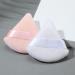 Patelai 2 Pcs Reusable Triangle Powder Puff Set | Soft Makeup Sponge with Strap | Ideal for Loose Powder and Foundation | Wet and Dry Application | White Nude - Buy Online on GoSupps.com