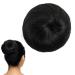 Traziewell Black Hair Extensions Hair Bun Donut Synthetic Hairpiece Messy Buns Hair Scrunchies for Women Updo Extension Black 0319 FH000319 One Size