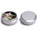 Round Travel Pill Box - 3 Compartment White Cat & Dollar Design - Portable Medicine Organizer for Purse & Pocket - Buy Online on GoSupps.com