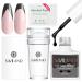 Saviland Nail Stamper Kit with Gel Nail Polish Silicone Nail Stamper and Black Stamping Nail Polish for French Manicure Nail Art Kit DIY French Nails Home Salon Use Easy to Use and Clean 02-Black