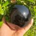 Crystal 11CM Large Spherical Obsidian Quartz Natural Stone Crystal Quartz with Base for Home Decoration - Buy Online on GoSupps.com