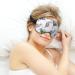 Rainbow Crystal Snails Sleep Mask - Adjustable Eye Cover for Sleeping and Travel - Buy Online on GoSupps.com