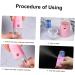 Healeved 4 Pcs Spray Hydrating Apparatus Facial Cleaner Spray Humidifier Spa Cleaner Bottle Plastic 10.5x3.5cmx2pcs - Buy Online on GoSupps.com