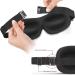 Contoured Sleep Mask - Adjustable Strap & Buckle Lock for Ultimate Comfort - Light Blocking & Travel Pouch Included - Blue - Buy Online on GoSupps.com