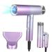 HAPINARY Foldable Hair Dryer Travel Blow Dryer Small Blow Dryer Small Travel Hair Dryer Brushless Motor