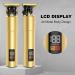 Hatteker Professional Men's Hair Trimmer: Zero Gapped Detail Trimmers, Cordless T-Blade Edgers, Rechargeable Grooming Kit with LCD Display - Gold - Buy Online on GoSupps.com