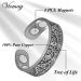 Vicmag 4X Strength Magnetic Copper Rings for Women | 3500 Gauss Magnets | Adjustable Pure Copper | 2PCS Set in Jewelry Gift Box | Silver Life Tree Design - Buy Online on GoSupps.com