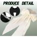 Two-Piece Set Hair Bow for Women Hair Clip Bow Hair Clip Made of Silky Satin Bow Hair Clip Black and White Little Girls Toddlers Hair Accessories for Children - Buy Online on GoSupps.com