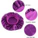 Buy Quesuc Elegant Sleeping Hat for Women - Silk Satin Sleep Cap (Black & Purple) - Soft Satin Hair Care Headgear | International Shipping Available - Buy Online on GoSupps.com