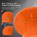 KastKing KutR Fishing Line Spooler & Line Gobbler - Patented Accessories with Built-in Cutter for Quick Line Removal - Ideal for Spinning and Casting Reels, No Line Twist - Black/Orange - Buy Online on GoSupps.com