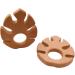 Wendysun 10pcs Cartoon Wood Teether - Pure Natural Animal Banana Leaf Shape Baby Teething Toy - Buy Online on GoSupps.com