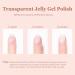 Modelones Gel Nail Polish Set 6 Colors Transparent Jelly Gel Polish Kit Sheer Pink Nude Milky White Nail Polish Gel Soak Off LED Gel Nail Kit DIY Nail Art Salon Manicure Gifts for Women Girls Jelly Nude - Buy Online on GoSupps.com