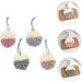 NOLITOY 4 Pcs Bath Bouquet Body Scrubber - Exfoliating Mesh Pouf & Shower Loofah | Spa Quality Shower Scrubber for Deep Cleaning & Relaxation - Buy Online on GoSupps.com