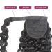 Magic Paste Ponytail Extension - Curly Wrap Around Water Wave Hairpiece for Black Women | 12 Inch Natural Black Ponytail - Buy Online on GoSupps.com