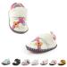 Baby Shoes Girls Boys Toddler Shoes PU Leather 6-12 Months Giraffe White