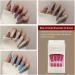 AUklOPVZZ 1 Set French Tip Press on Nails Solid Color Extension Shimmer Fingernails Decals Full Cover Salon Gifts Manicure Kit Type 1 jelly glue - Buy Online on GoSupps.com