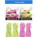 Imported Household Chores Lengthened Thickened Kitchen Cleaning Gloves Durable Dishwashing Clothes 5 Pairs Small Yellow - Buy Online on GoSupps.com
