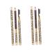 ASAKKURA 4 Pcs Double Head Eyebrow Pencil Eyebrow Pencils with Brush Brow Makeup Matte Eyeliner Kit