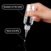 WLLHYF 2oz Applicator Bottle 6pcs Plastic Empty Squeeze Bottles Hair Color Applicator Bottle Transparent Refillable Oil Bottles for Hair Oils Liquids with Twist Top Cap and Labels - Buy Online on GoSupps.com