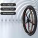 24inch Wheelchair Rear Wheels 1 Pair Solid PU Wheelchair Wheels Magnesium Alloy Wheel Hub Aluminum Alloy Hand Push Ring Suitable for Electric Wheelchair Replacement Accessory - Buy Online on GoSupps.com