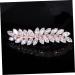 minkissy 1pc Half up Hair Clip Girl Zircon Hairpin Leaf Hair Barrettes Hair Comb Decorative Hair Pins Bridal Flower Comb Flower Hair Decor Stylish Hairpin Flowers Rhinestones Bride - Buy Online on GoSupps.com