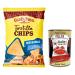 Italian Gourmet E.R. Old el Paso Tortilla Original Mexican Specialities Corn Chips Slightly Salted Corn Snacks to Dip in Sauce 185g Bag + 400g Box Italian Gourmet Polpa di