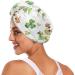 Four-Leaf Clover Dog Hair Towel 2 Pack - Super Absorbent Quick Dry Hair Turbans for Women & Girls - Buy Online on GoSupps.com