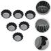 OUNONA 6pcs Cake Mold Wrought Iron Pastry Small Cake 6.5x6.5x2.2cm Black - Buy Online on GoSupps.com