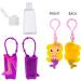6 PCS Kids Keychain Hand Sanitizer Bottles Carrier Set - 30 ml/1 oz Empty Travel Size, Boys and Girls Gift - Buy Online on GoSupps.com