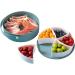 CVBGVBB Fruit Tray Fruit Snacks Assortment Living Room Shoe Round Snack Basket with Lid Rack Snack Snack Snack(Blue) - Buy Online on GoSupps.com