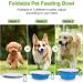 Buy XL Green Blue Foldable Travel Dog Bowls - 2 Pack with Lids & Hooks | Portable Silicone Feeding Bowls for Dogs & Cats - Perfect for Hiking & Camping - Buy Online on GoSupps.com