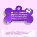 Ibera Gifts: Personalized Bone-Shaped Dog & Cat Collars | Engraved Name Tags for Medium to Large Pets (Purple Crown) - Buy Online on GoSupps.com