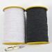 2PCS 0.5mm Elastic Thread Sewing Cord Set - 547 Yards - Black and White - Buy Online on GoSupps.com